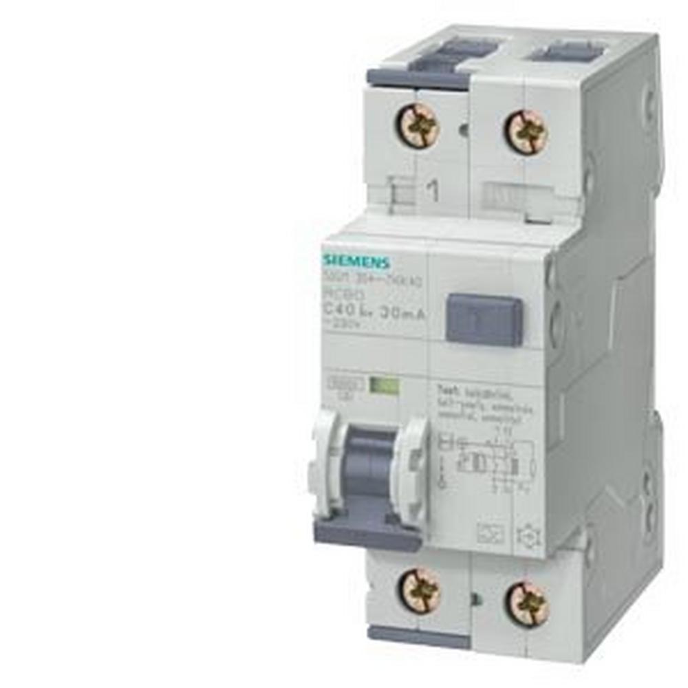 5SU1354-0KK16, FI/LS-Schalter, 10 kA, 1P+N, Typ AC, 30 mA, B-Char, In: 16 A, Un AC: 230 V