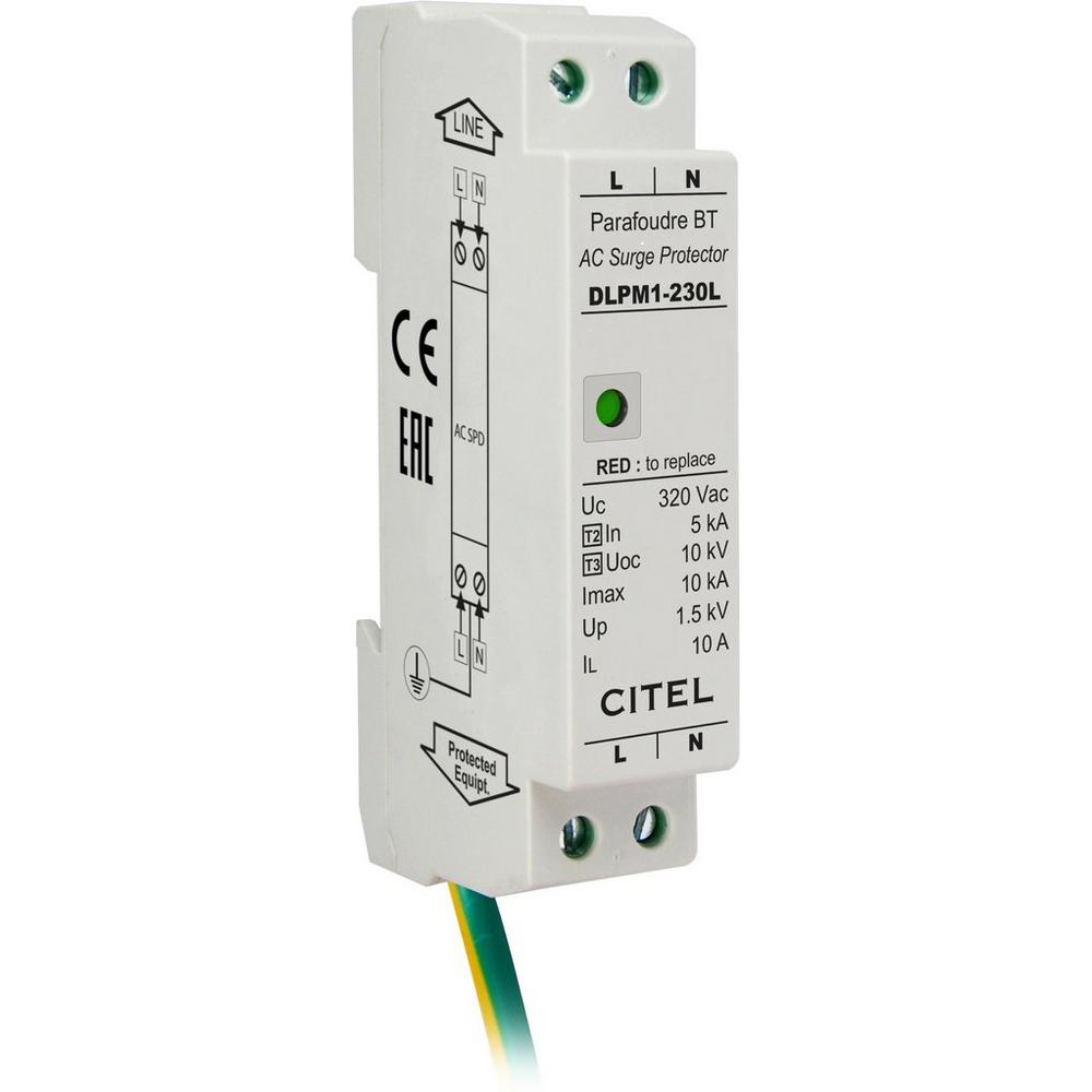 DLPM1-230L, Überspannungsschutz 2-polig Typ 2+3 für 230 V LED-Beleuchtungssysteme