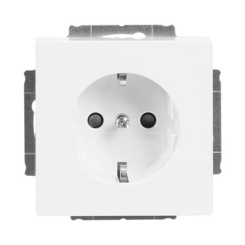 Busch-Jaeger SCHUKO® Steckdosen-Einsatz Safety+ studioweiß - Plattform 63