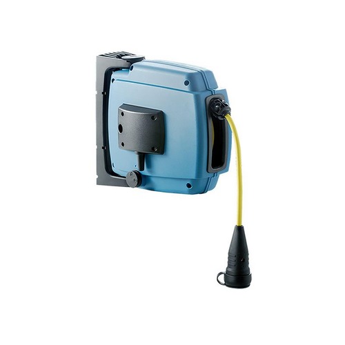 Elspro Federzug-Leitungsroller 12m 3G1,5mm², Vollgummi-Schutzkontaktkupplung