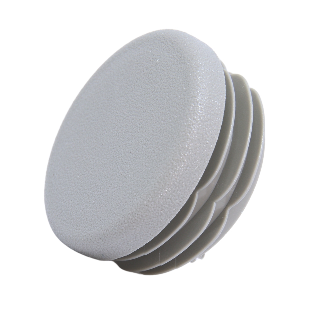 Lamellenstopfen rund 10x0,8-1,5 – PE grau, flach