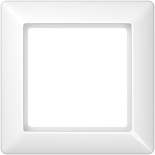 Jung Rahmen 1fach, AS 500, IP 44, Duroplast, alpinweiß, senkrechte und waagerechte Montage (AS581WW)