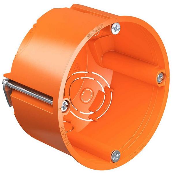 Kaiser Hohlwand Gerätedose O-range 9063-02, Tiefe 48 mm, mit Schrauben