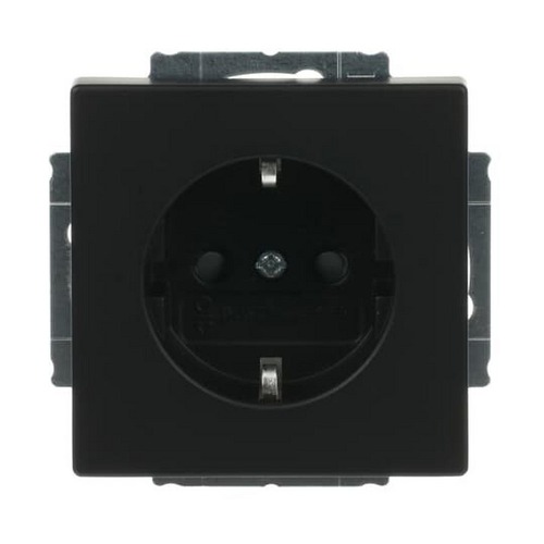 Busch-Jaeger SCHUKO® Steckdosen-Einsatz Safety+ schwarz matt - Plattform 63