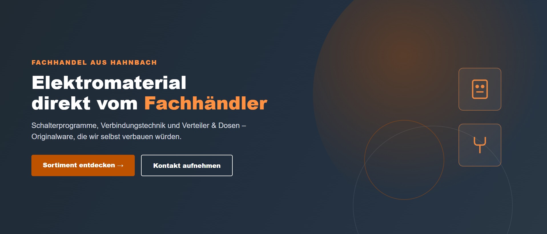 Elektromaterial direkt vom Fachhändler – Schalterprogramme, Verbindungstechnik, Verteiler & Dosen