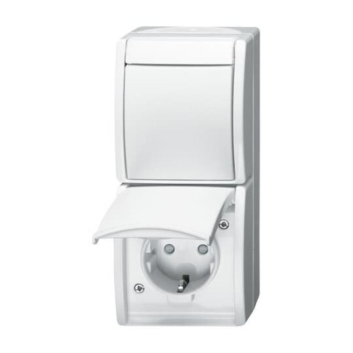 Busch-Jaeger 2601/6/20 EBW-54 ocean Kombination SCHUKO-Steckdose/Wippschalter