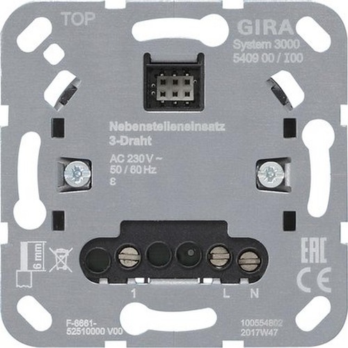 Gira S3000 Nebenst.eins. 3-Dr Einsatz