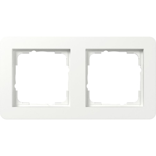 Gira Abdeckrahmen 2f Gira E1 Reinweiß m