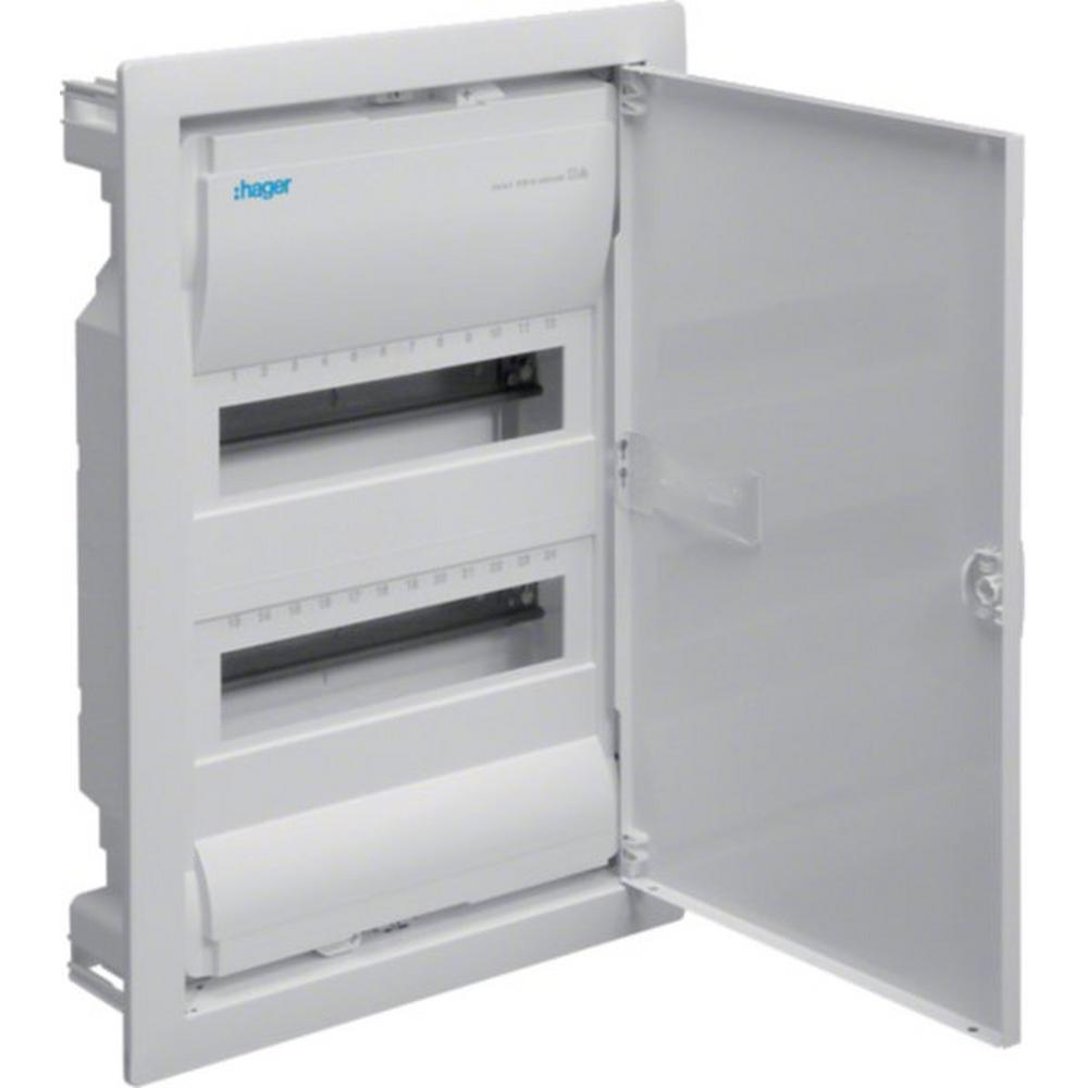 Hager VU24NC, Kleinverteiler volta, Unterputz, 2x12 PLE, IP30, Schutzklasse II, Stahlblechtür