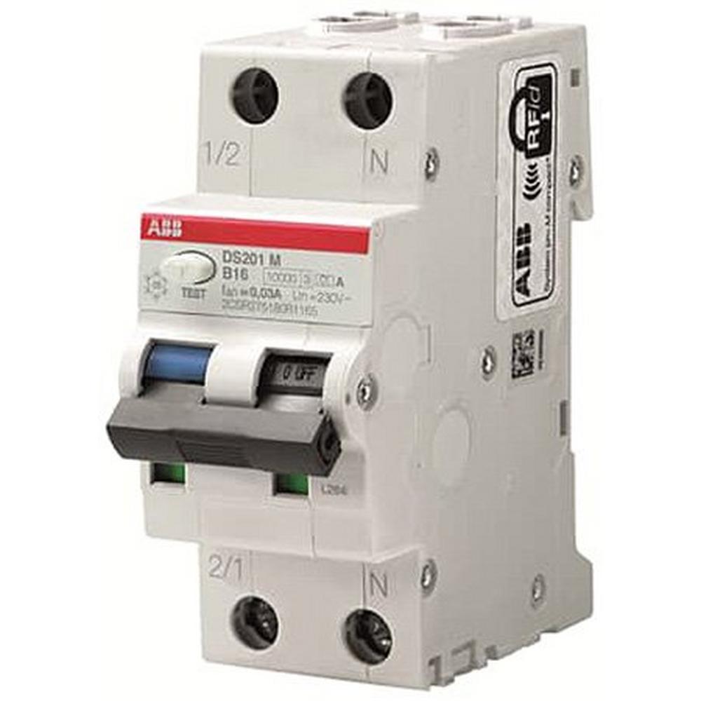 ABB DS201 M B16 A30, FI/LS-Schalter 10kA, 1P+N, Typ A, B 16, 30mA