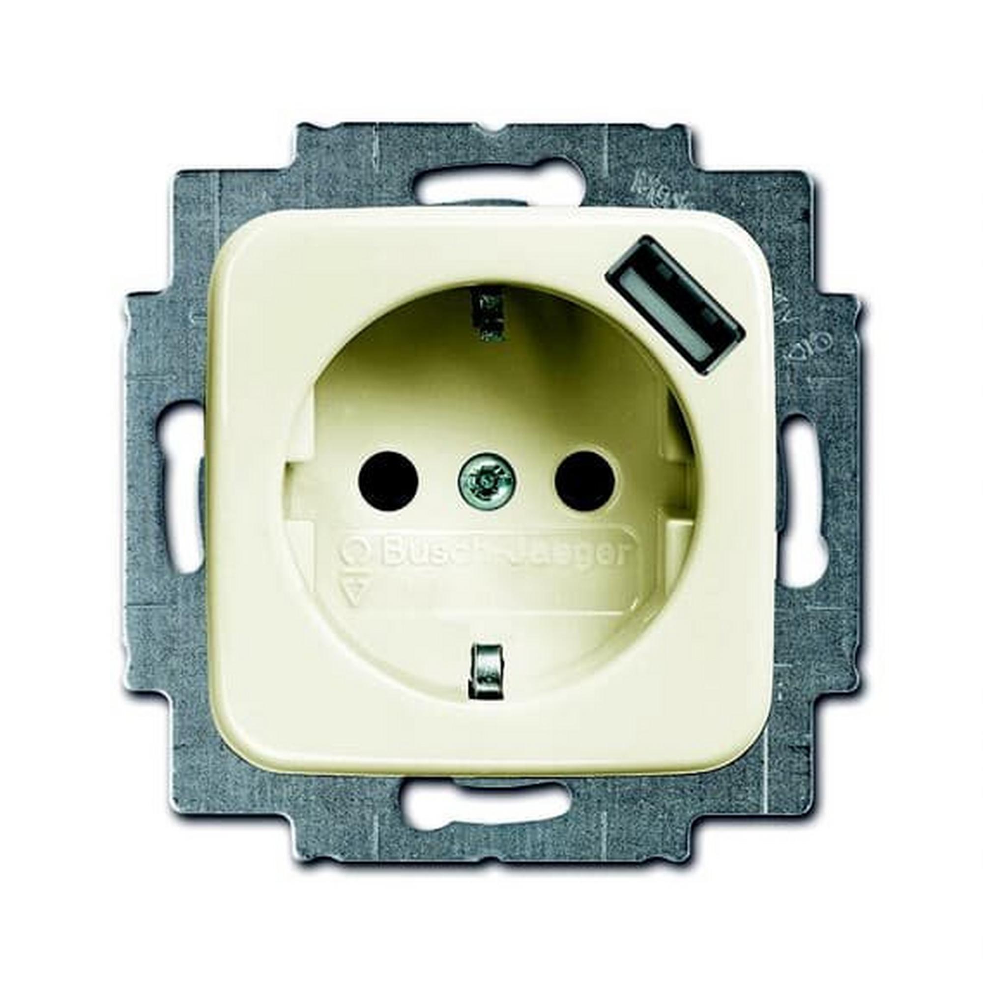 Busch-Jaeger 20 EUCBUSB-212, SCHUKO® USB-Steckdose mit erh. Berührungsschutz