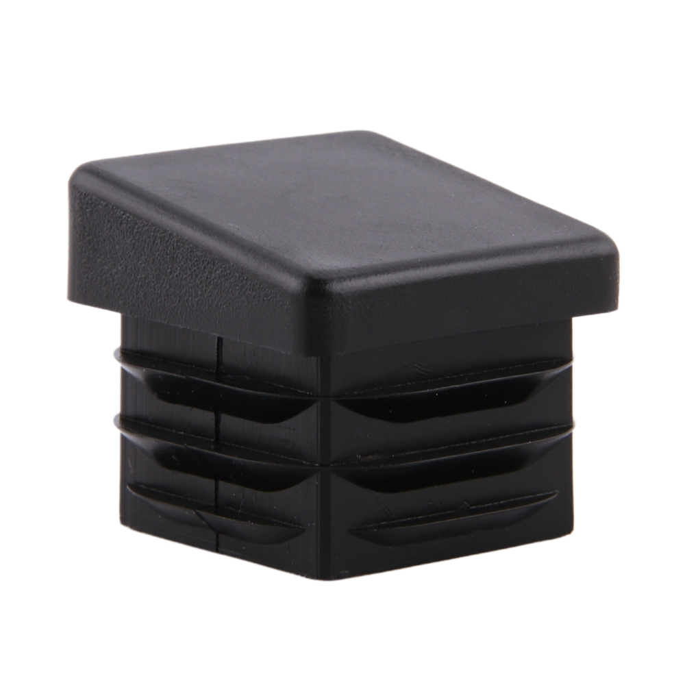 Lamellenstopfen schräg, quadr. 18x18x1-2 – PE schwarz