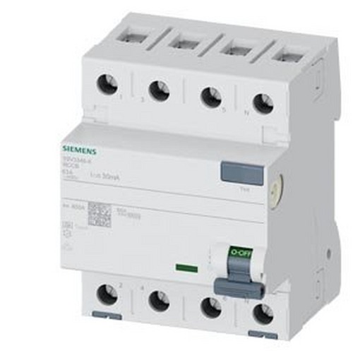 Siemens 5SV3346-6, FI-Schutzschalter 4-polig Typ A 63A 30mA