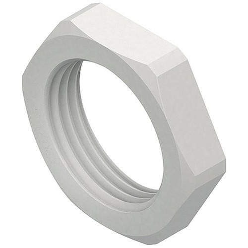 Kleinhuis Sechskantmutter, M25, Höhe 6 mm, Kunststoff PA, RAL 7035, lichtgrau
