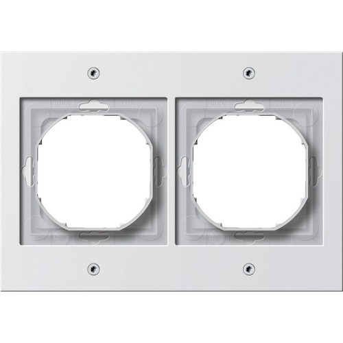 Gira Abdeckrahmen 2f Gira TX_44 (WG UP) Reinweiß