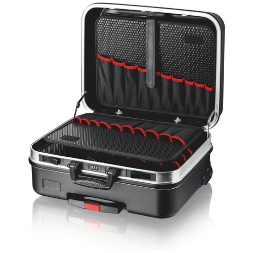 Knipex Werkzeugkoffer BIG Basic Move ABS-Koffer, Farbe schwarz, mit Trolley, ohne Werkzeug 515 x 430 x 280 mm (außen)