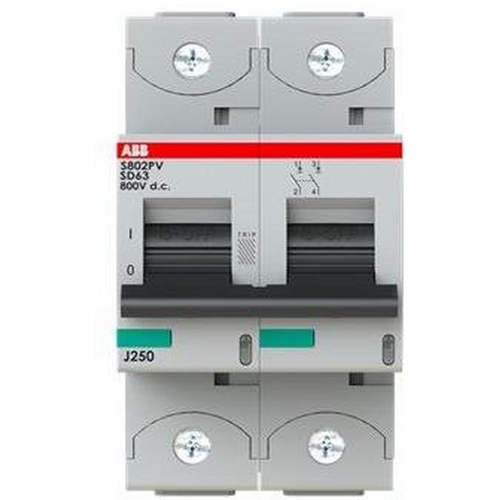 S802PV-SD63, Lasttrennschalter für Photovoltaikanlagen 800 V DC, 63 A, 2-polig