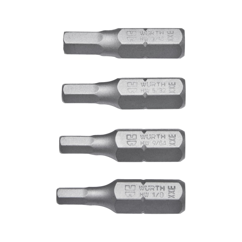 Würth Bit-Sortiment Innen6kt. Zoll 4-tlg.
