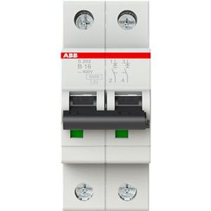 ABB S202-B16, Sicherungsautomat B-Char., 6 kA, 16 A, 2P