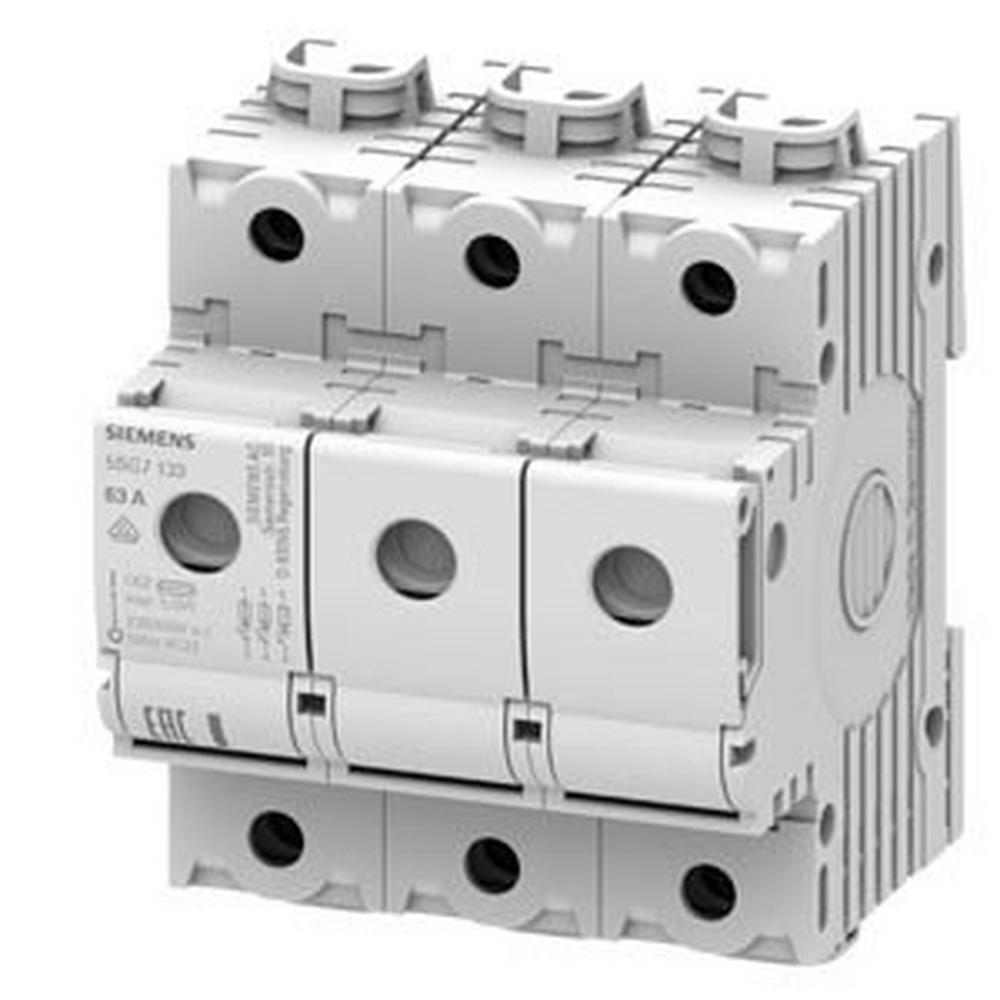 Siemens 5SG7133, MINIZED, Lasttrennschalter mit Sicherung, D02, 3-polig, In: 63 A, Un AC: 400 V