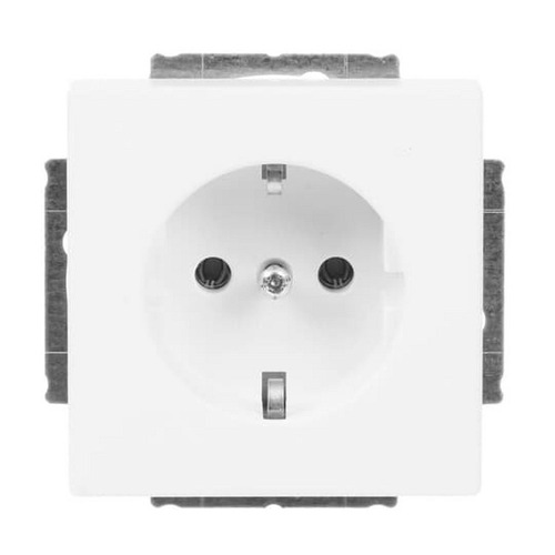 Busch-Jaeger SCHUKO® Steckdosen-Einsatz studioweiß matt - Plattform 63