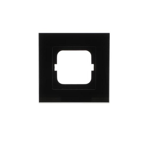 Busch-Jaeger Abdeckrahmen 1-fach Glas schwarz - carat®