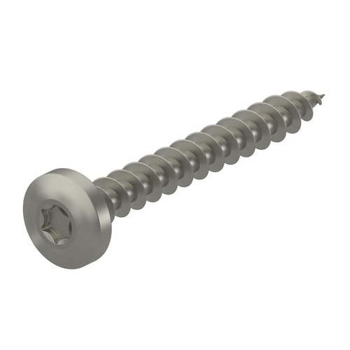 OBO Bettermann 5x50 A4, Spanplattenschraube Panhead, Antrieb TX 20 4,5x50mm Edelstahl, rostfrei blank, nachbehandelt