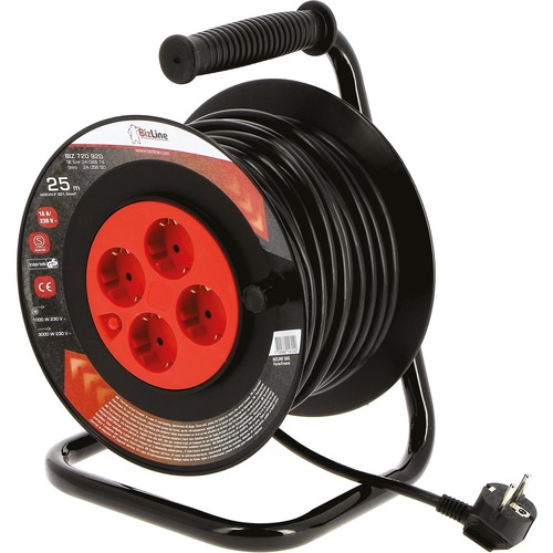 BizLine Standard-Kabelrolle 25 m Steckertyp F H05VVF 3G 1,5 mm²