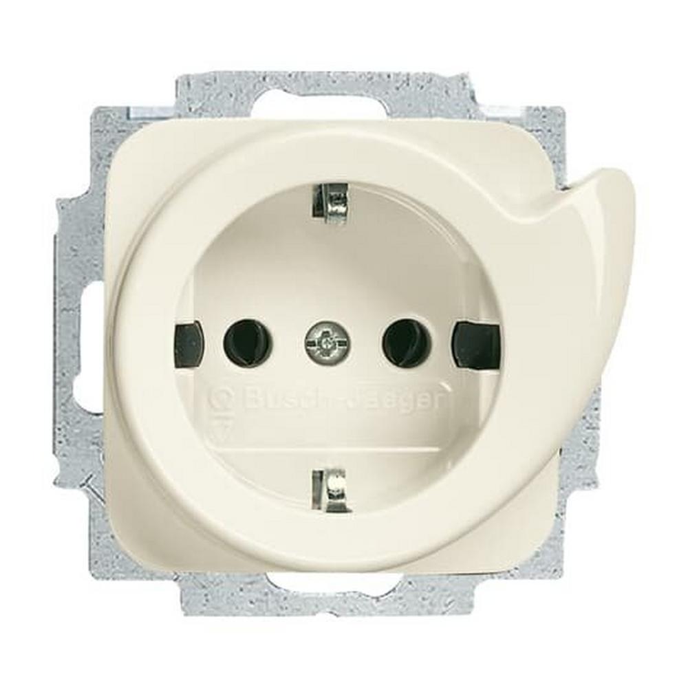 Busch-Jaeger 20 EUCDR-212, Busch-Servicesteckdose® SCHUKO® Steckdosen-Einsatz weiß - Busch-Duro 2000® SI