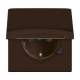Busch-Jaeger 20 EUGKB-31-101, SCHUKO® Steckdosen-Einsatz Safety+ mit Klappdeckel braun - Allwetter 44® (IP44)