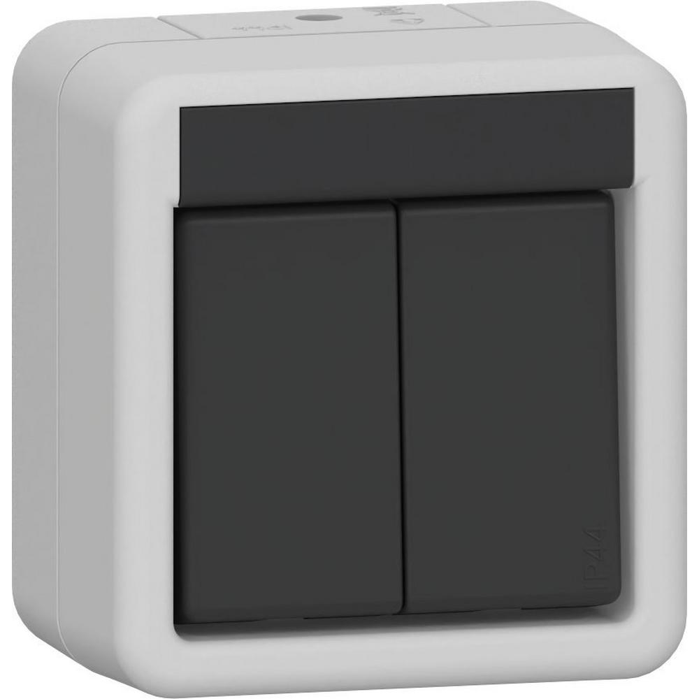 Gira 310530, Wippschalter Serien WG AP Grau