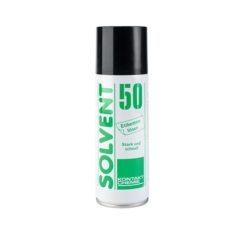 HellermannTyton SOLVENT 50 (200), Etikettenlöser für Papieretiketten, Solvent 50, 200ml, Sprühdose