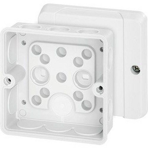 Hensel Kabelabzweigkasten bis 2,5 qmm 3phasig, 4 qmm 1ph., ohne Klemme, weiß (62000269)
