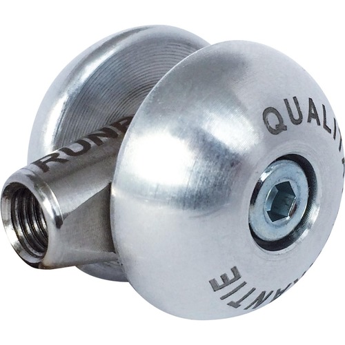 Runpotec Laufrolle Ø 24 mm, Gewinde RTG Ø 6 mm, besseres Gleiten bzw. Rollen in Leerrohren, für Glasfaserstäbe GF4.5-GF6, RUNPOSTICKS oder Führungssondenset