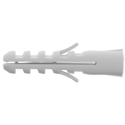 BizLine Vollmaterial-Dübel ALFA 12 x 60 mm Ø Schraube 8-10 mm grau (x 35)