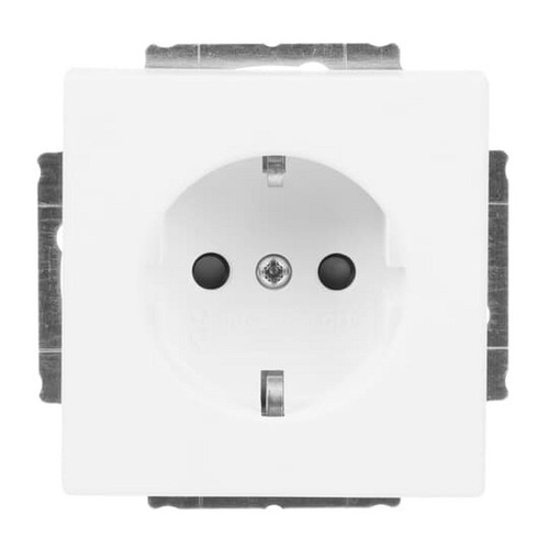 Busch-Jaeger SCHUKO® Steckdosen-Einsatz Safety+ studioweiß matt - Plattform 63