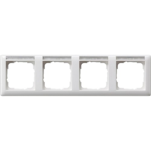 Gira Abdeckrahmen 4f waager. BSF Gira Standard 55 Reinweiß
