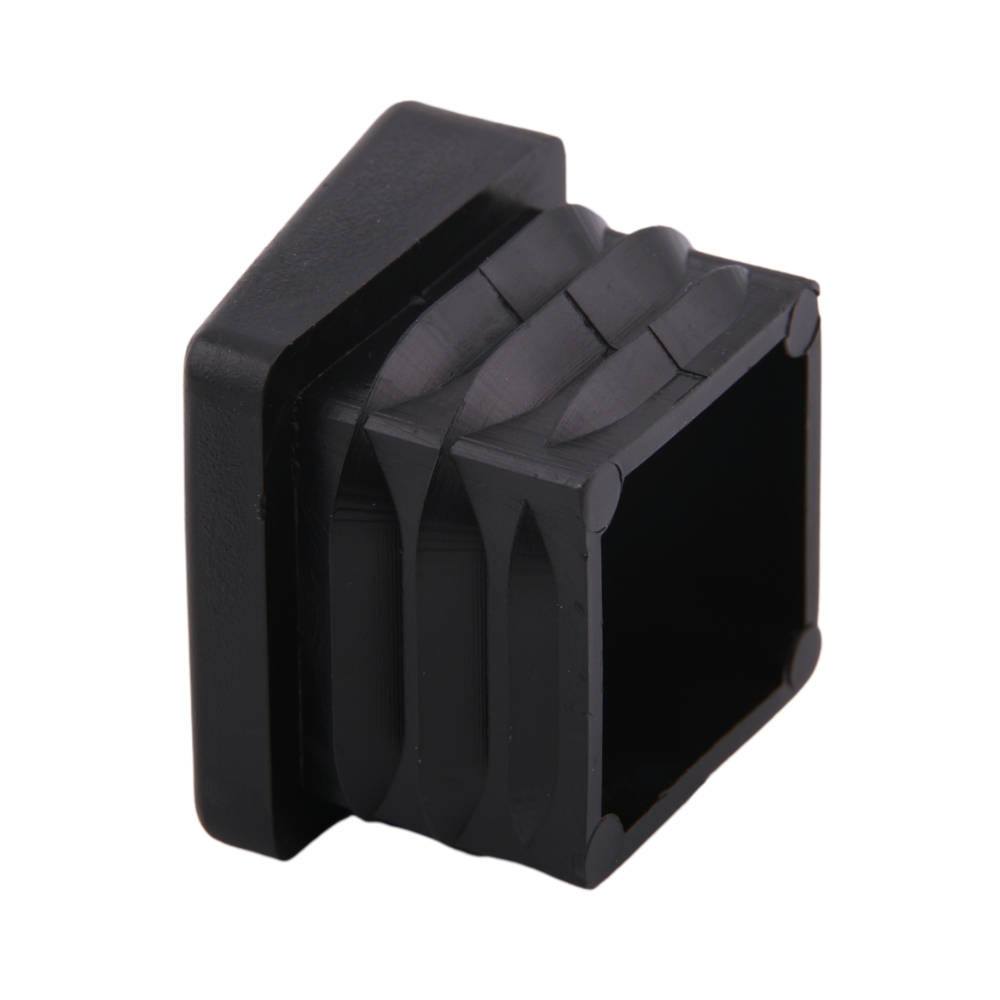 Lamellenstopfen schräg, quadr. 18x18x1-2 – PE schwarz