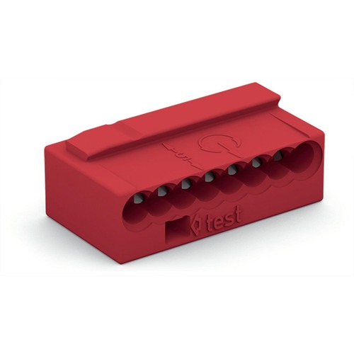 243-808, MICRO-Verbindungsdosenklemme Ø 0,8 mm 8 Leiter rot