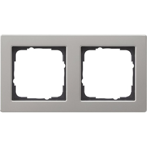 Gira Abdeckrahmen 2f Gira E2 Edelstahl