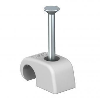 OBO Bettermann Haft-Clip mit Nagel 10-14 mm, Nagellänge 30 mm – 100 Stück