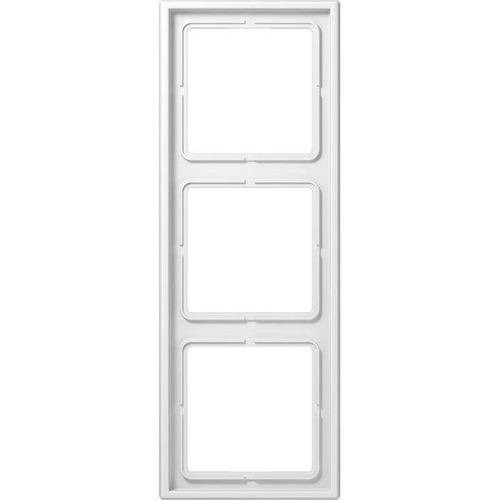 Jung Rahmen 3fach, LS 990, IP 44, Duroplast, alpinweiß, senkrechte und waagerechte Montage (LS983WW)