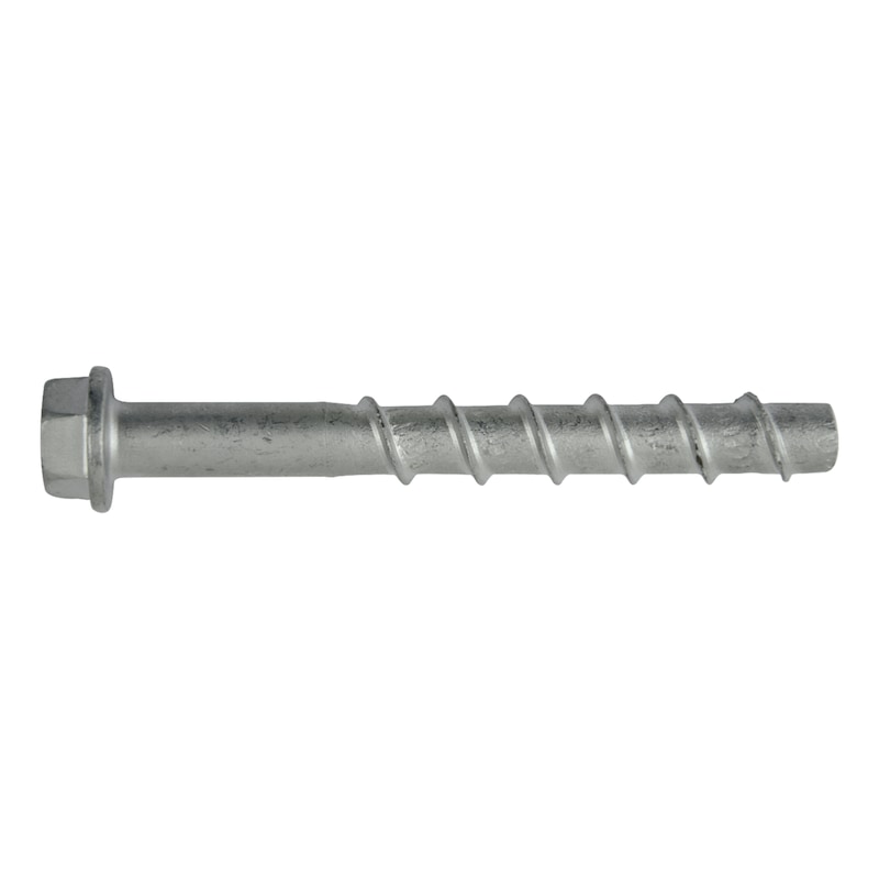 Würth Betonschraube W-BS mit Sechskantkopf und angepresster Unterlegscheibe W-BS/S mit Zinklamellenbeschichtung – 6x80, Metall