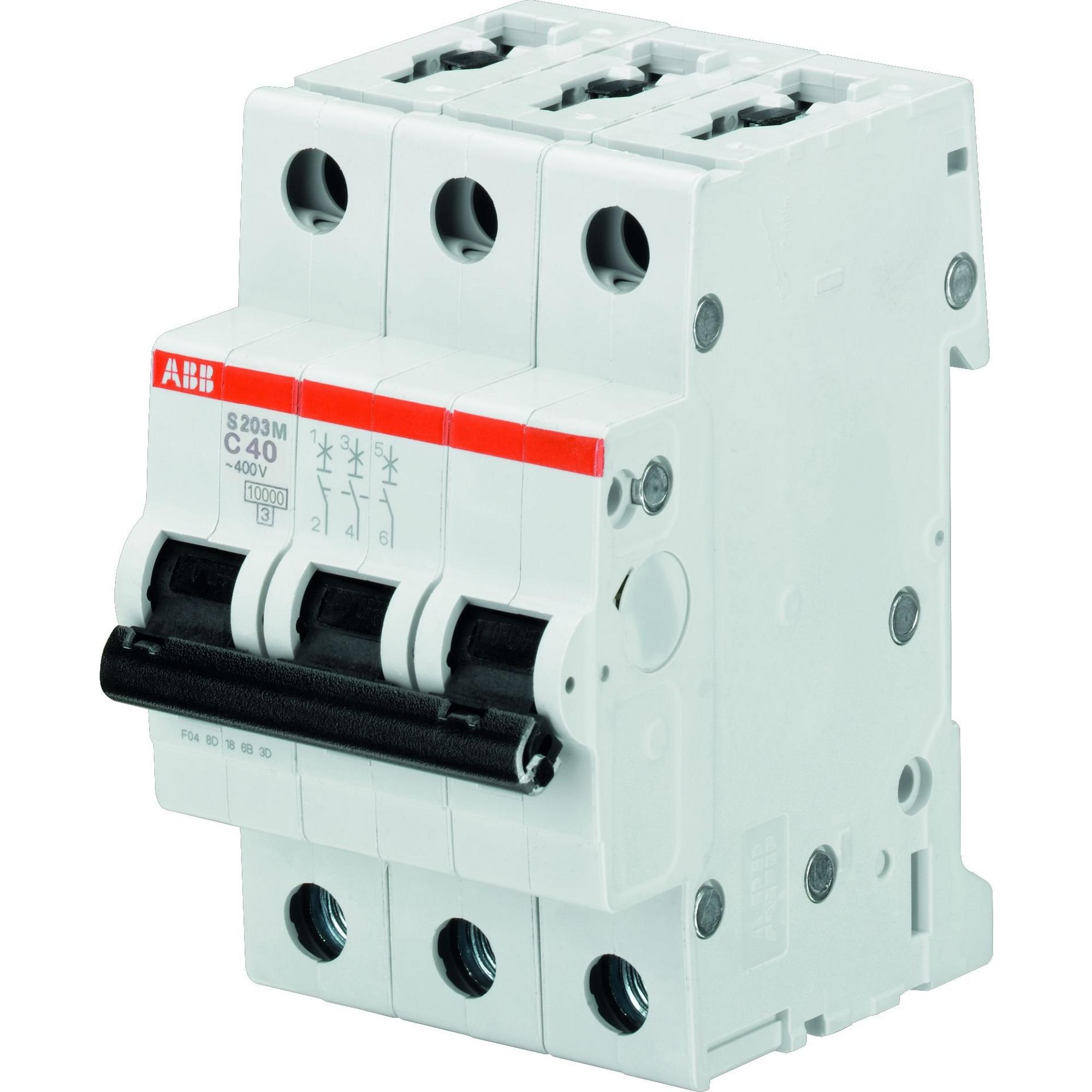 ABB S203M-B16, Sicherungsautomat B-Char., 10 kA, 16 A, 3P