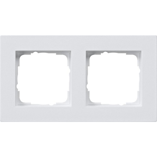 Gira Abdeckrahmen 2f flach Gira E2 Reinweiß