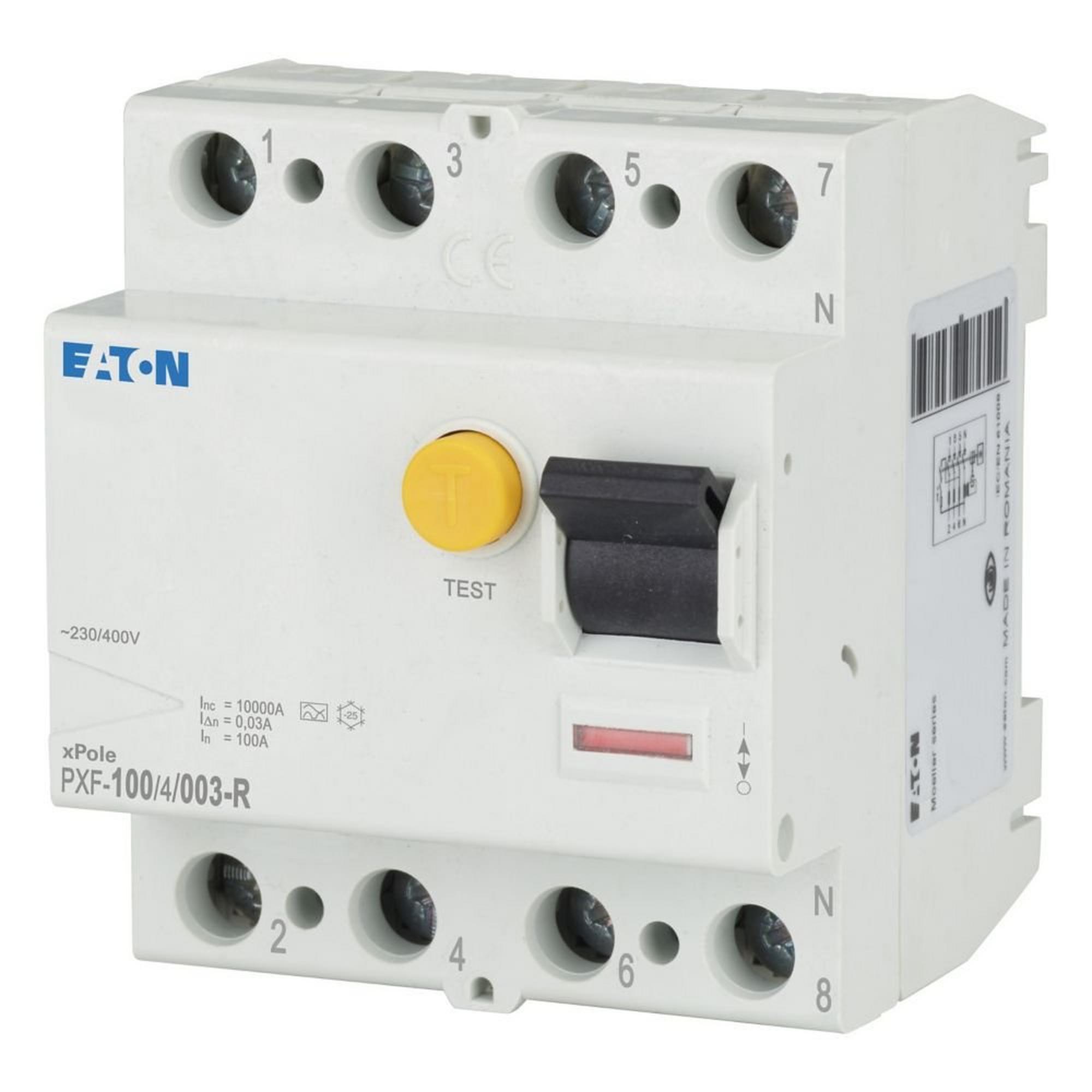 Eaton 102941 FI-Schutzschalter 4-polig 100 A 30 mA