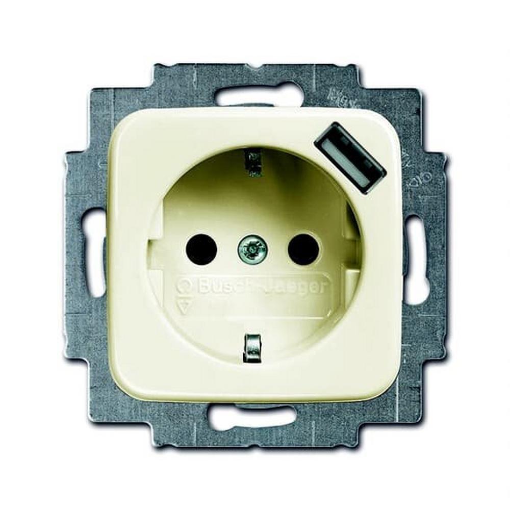 Busch-Jaeger 20 EUCBUSB-212, SCHUKO® USB-Steckdose mit erh. Berührungsschutz