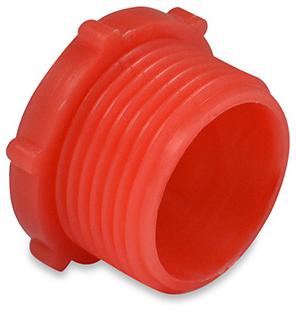 Gewindeschutzstopfen UNF 7/8" x 14 – LDPE rot