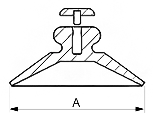 Saugnäpfe – Maßzeichnung