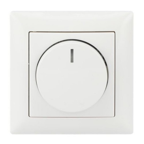 Busch-Jaeger Busch-Drehdimmer LED, Komplettset mit Glimmlampe alpinweiß - Busch-balance® SI